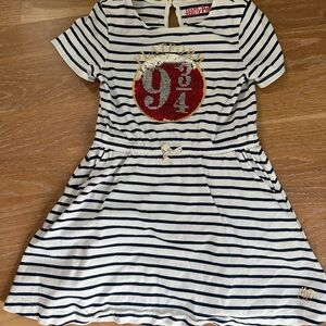 Mini Boden x Harry Potter Platform 9 3/4 fit and flare dress size 7-8
